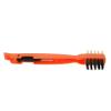 FOMIYES 3pcs Ergonomic Cooktop Cleaning Brush Multi-Function Kitchenware Tool for Grease and Stubborn Stains Easy to Use and Reusable Orange view 1