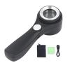 60X Handheld Illuminated Magnifying Glass with LED Light, USB Rechargeable for Outdoor Exploration, Observation view 1