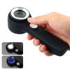 60X Handheld Illuminated Magnifying Glass with LED Light, USB Rechargeable for Outdoor Exploration, Observation view 2