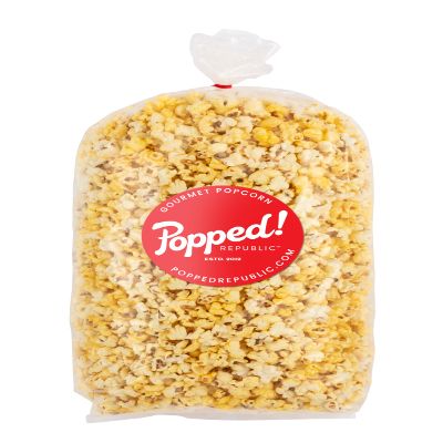 Popped! Republic Movie Theater Gourmet Butter Popcorn, Extra Large Bags, 35 Cups Per Bag