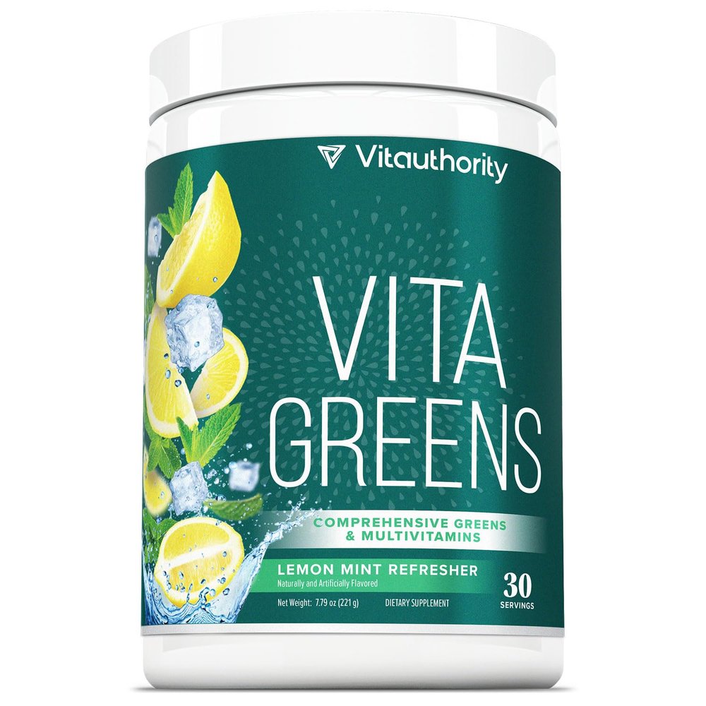 Vitauthority Vita Greens Superfood Powder: Immune and Digestion Support | Enhanced Energy | Daily Multivitamin Blend