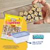 Peanut Soft Candy Dadinho, 6.3 oz Bag | Traditional Square Brazilian Sweet with Peanuts | Includes 14 oz BPA-Free Food Storage Container | Doce Quadrado de Amendoim | Ganhe Pote Pop Quadrado 400 ml view 2