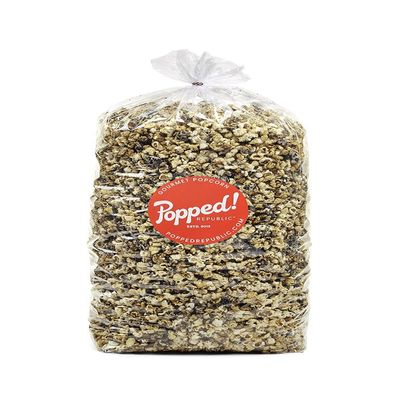 Popped! Republic Cookies & Cream Kettle Corn with White Chocolate Drizzle, Non GMO Popcorn. Party Size Bulk 120 Cups, 7.5 Gallons Per Bag