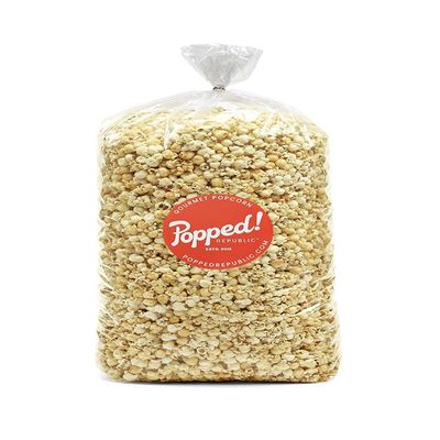 Popped! Republic Buffalo Spiced and White Cheddar Air Popped, Gluten Free, Popcorn. Party Size Bulk 120 Cups, 7.5 Gallons Per Bag