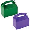 Fun Express Green & Purple Gable Box Favor Kit for 24 view 1
