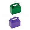 Fun Express Green & Purple Gable Box Favor Kit for 24 view 2