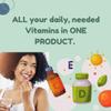 All In Nutritionals AM Multi-Vitamin +: Vegan, Food-Based Multivitamin with Vitamin D3, K2, B12, Iron, and Ionic Fulvic Acid view 3