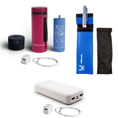 4ALLFAMILY explorer red powerbank + 4allamily 1 pen chiller