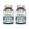 Amazing Formulas Melatonin 10 Mg Plus L-Theanine 5.5 Mg Supplement | Tablets | Non-GMO | Gluten Free | Made in USA | (120 Tablets, Pack of 2) view 1