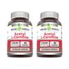 Amazing Formulas Acetyl L-Carnitine Hcl 1500 Mg Per Serving Veggie Capsules Supplement | Non-GMO | Gluten Free | Made in USA | Suitable for Vegetarians (Pack of 2 | 120 Count) view 1