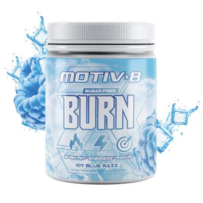 Motiv-8 Pre-Workout Peformance, Sugar Free Pre-Workout, Boost Energy and Focus, Improve Workouts, Enhances Mood (30 Servings, ICY Blue Razz)
