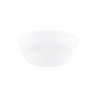 EcoQuality 6oz White Plastic Bowls - Disposable Plastic Dessert Bowls, Ice Cream Bowl, Sundae Bowl, Heavy Duty Plastic Soup Bowls for Baby Showers, Weddings, Birthday Party, Receptions (60)