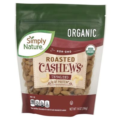 NineLife Basics SIMPLY NATURE Organic Raw Unsalted Cashews, 14 oz