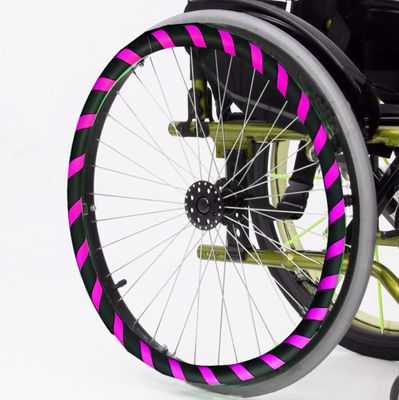 A,20in,20Inch Wheelchair Push Rim Covers,Wheelchair Rear Wheel Push Ring Silicone Protective Cover, Non-Slip Hand Push Cover, Improve Grip and Traction, Easy to Take of and Clean