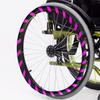 A,20in,20Inch Wheelchair Push Rim Covers,Wheelchair Rear Wheel Push Ring Silicone Protective Cover, Non-Slip Hand Push Cover, Improve Grip and Traction, Easy to Take of and Clean view 1