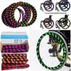 A,20in,20Inch Wheelchair Push Rim Covers,Wheelchair Rear Wheel Push Ring Silicone Protective Cover, Non-Slip Hand Push Cover, Improve Grip and Traction, Easy to Take of and Clean view 4