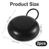2pcs Ear Plug Carrying Cases, Mini Portable Earplug Case Earbud Organizer Holder with Lanyard Ear Bud Small Storage Box for Travel Business Outdoor Activities Trinkets and Pills(White, Black) view 2