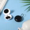 2pcs Ear Plug Carrying Cases, Mini Portable Earplug Case Earbud Organizer Holder with Lanyard Ear Bud Small Storage Box for Travel Business Outdoor Activities Trinkets and Pills(White, Black) view 3