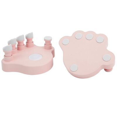 1 Pair Anti Folding Piano Finger Strength Training Exerciser, Hand Corrector Device for Solo Piano Training (Roseate)