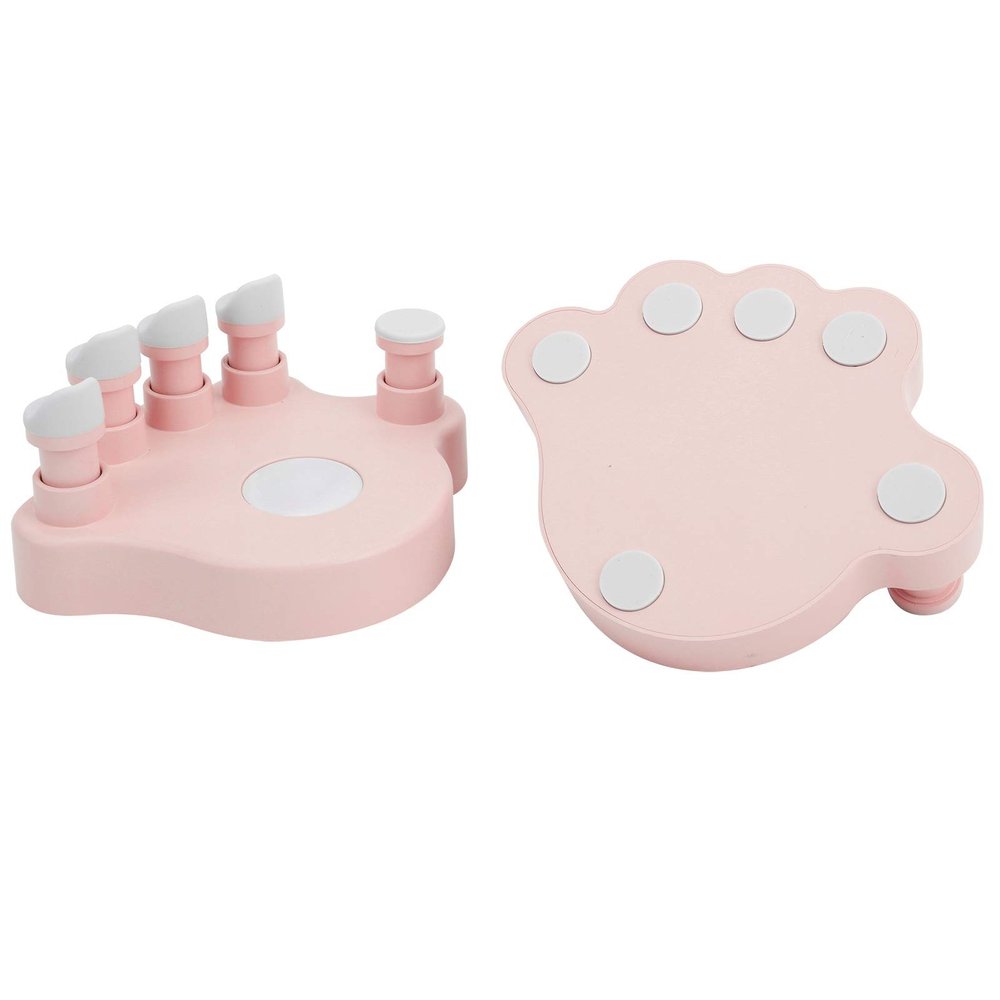 1 Pair Anti Folding Piano Finger Strength Training Exerciser, Hand Corrector Device for Solo Piano Training (Roseate)
