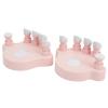 1 Pair Anti Folding Piano Finger Strength Training Exerciser, Hand Corrector Device for Solo Piano Training (Roseate) view 3