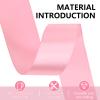 1-1/2 Inches 50 Yards Pink Satin Ribbon for Gift Wrapping,Crafts,Flower Bouquet,Balloons,Bows Making,Mothers Day,Wedding,Birthday,Baby Shower Valentine's Day Party Decoration view 3