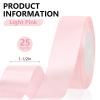 1-1/2 inch Light Pink Ribbon,25 Yards Light Pink Fabric Ribbon for Gift Wrapping,Crafts,Flower Bouquet,Bows Making,Balloons,Wedding,Birthday Party,Baby Shower Decoration view 2