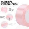 1-1/2 inch Light Pink Ribbon,25 Yards Light Pink Fabric Ribbon for Gift Wrapping,Crafts,Flower Bouquet,Bows Making,Balloons,Wedding,Birthday Party,Baby Shower Decoration view 3