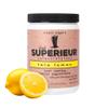 Superieur Electrolytes  Plant Based Electrolyte Supplement w/Sea Minerals for Hydration & Recovery  Keto Friendly, Non-GMO, Zero Sugar, Vegan Healthy Sports Drink Powder  Lola Lemon (70 Servings) view 1