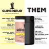 Superieur Electrolytes  Plant Based Electrolyte Supplement w/Sea Minerals for Hydration & Recovery  Keto Friendly, Non-GMO, Zero Sugar, Vegan Healthy Sports Drink Powder  Lola Lemon (70 Servings) view 2