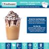 Freshware 12 oz Clear Disposable Plastic Cups, 100 Pack Clear Plastic Cups Tumblers, Heavy-duty Party Glasses, Disposable Cup for Thanksgiving, Halloween, Christmas Party view 2