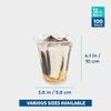 Freshware 12 oz Clear Disposable Plastic Cups, 100 Pack Clear Plastic Cups Tumblers, Heavy-duty Party Glasses, Disposable Cup for Thanksgiving, Halloween, Christmas Party view 3
