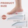 2 Pairs Orthopedic High Pads, 1.38 Inch Orthopedic Height Increase Insoles Arch Support Insoles High Pads Orthopedic High Heel Pads for Men Women(Gray) view 2