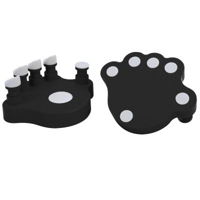 1 Pair Anti Folding Piano Finger Strength Training Exerciser, Hand Corrector Device for Solo Piano Training (Black)