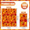 100 PCS Fall Leaves Paper Napkins Thanksgiving Disposable Guest Napkins 3-ply Maple Leaf Paper Hand Towels Harvest Decorative Dinner Napkin for Thanksgiving Autumn Wedding Birthday Party Supplies view 2