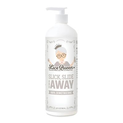 Lice Queen Slick, Slide & Away - 100% Dimethicone Lice Prevention and Treatment Gel - Gentle, Non-Irritating Formula for Kids and Adults - Safe for All Hair Types - 32 oz
