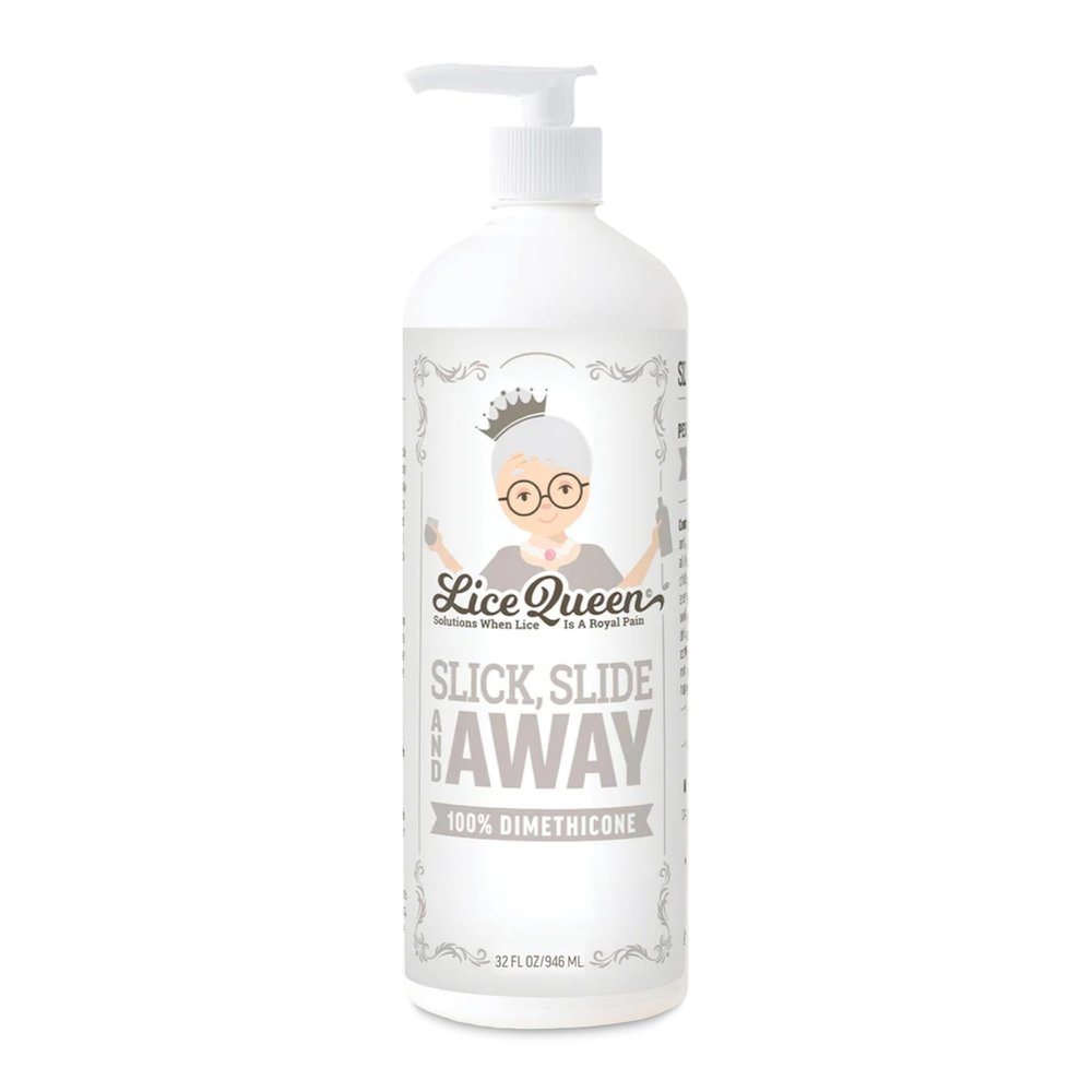 Lice Queen Slick, Slide & Away - 100% Dimethicone Lice Prevention and Treatment Gel - Gentle, Non-Irritating Formula for Kids and Adults - Safe for All Hair Types - 32 oz