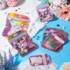 120 Pack Plastic Resealable Bags Iridescent Holographic Packaging Bags Ziplock Plastic Bag Gift Pouch Baggies 6 Sizes for Jewelry Lip Gloss Small Business Gift Storage Packaging view 3
