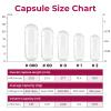 ATLEMISME Empty Gelatin Capsules Size 2 - Gelatin Capsules Empty (500 Count) Empty Capsules DIY Gelatin Capsule Filling - Gel Capsules Empty Caps with 2 Micro Lab Spoons for Capsule Filling view 2