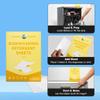 Lucent Globe Dishwasher Dishwashing Detergent Sheets, Dish Soap & Dishwashing Tablets Alternative. Plant-Based, Eco-Friendly, Lemon Scent & Plastic Free Packaging (64 Sheets) view 3