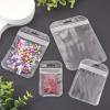100Pcs Resealable Mylar Ziplock Bags Clear Zip Poly Bags Clear Self-Sealing Plastic Zip Bags Jewelry Bags Transparent Lock Bag for Storing Bracelets Rings Earrings Ziplock Pouch view 3