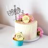 AiQi Bakes 12pcs Happy Birthday Mirror Acrylic Cake Disc Acrylic Cupcake Toppers for Birthday Party DIY Cupcake Decoration view 3