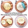 AiQi Bakes 12pcs Happy Birthday Mirror Acrylic Cake Disc Acrylic Cupcake Toppers for Birthday Party DIY Cupcake Decoration view 4