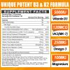 Vitamin D3 K2 Gummies for Adults - Vitamin D3 5000IU + K2 (MK-7) 120mcg - Sugar-Free D3 and K2 Supplements with Omega-3, Methyl B12, B9, B6, Vitamins E & Zinc - for Calcium Absorption & Immune Health view 2