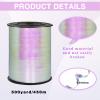 500 Yards Iridescent White Ribbons Curling Ribbon,1/5" Holographic Curly Ribbons,Curling Ribbon for Gifts Package Wrapping, Party Festival Art Craft Decor,Florists, Weddings,Bows,Crafts wrap view 2