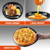 100Count Halloween Oval Paper Plates and Napkins Sets -10" x 12" Heavy Duty Party Plates and 6.5'' Napkins for Halloween Party view 3
