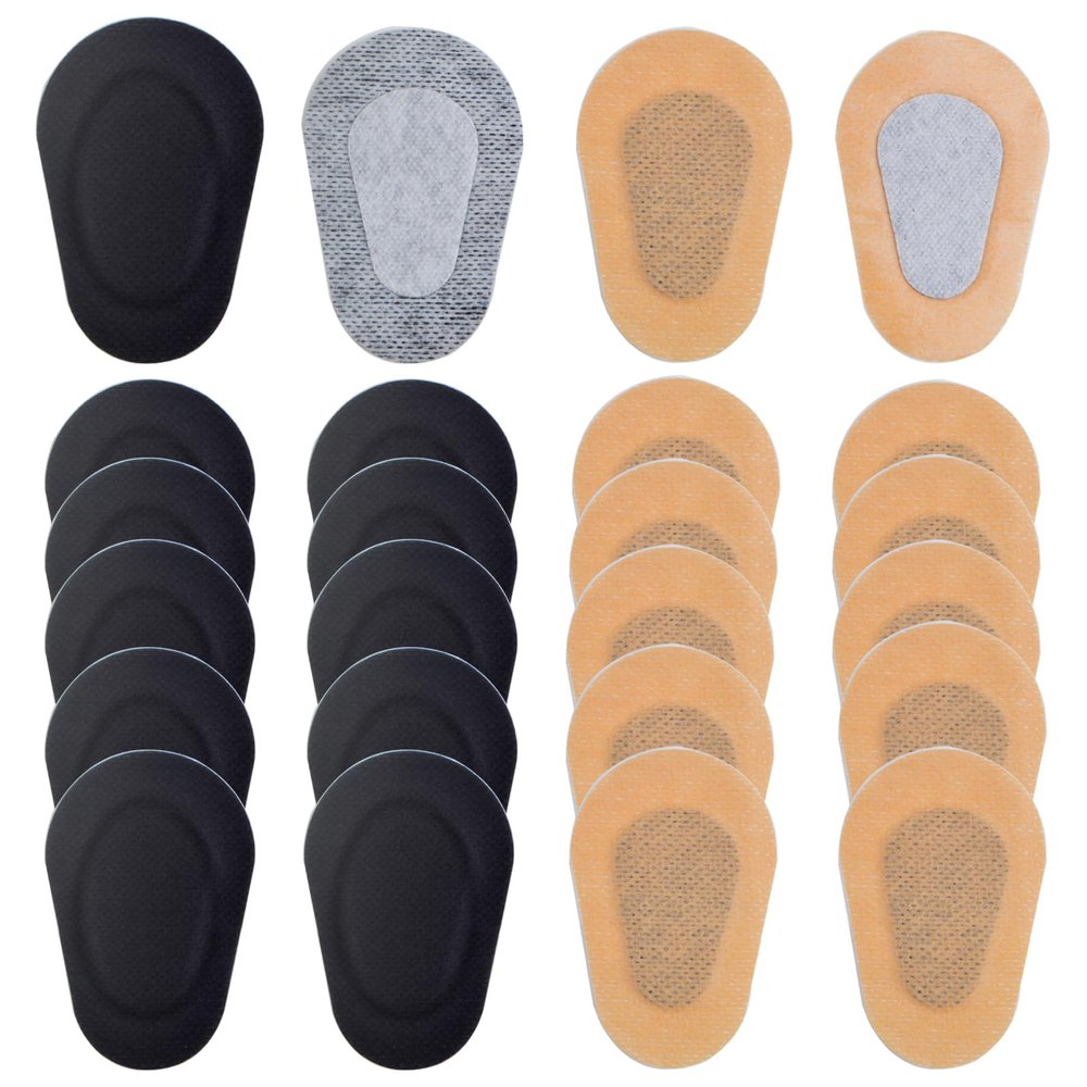 20 Pieces Adhesive Eye Patches, Disposable Blackout Eyepatch Breathable Lazy Eye Pad Latex Free Adhesive Bandages for Adults Kids Amblyopia and Cross Eyes, 2 Colors