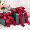 1-1/2 Inches 50 Yards Wine Red Satin Ribbon for Gift Wrapping,Christmas Ribbon for Xmas Tree Wedding Valentines Day Decoration,Flower Bouquet Bows DIY view 4