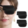 Tyqour 2pcs 3D Pirate Medical Eye Patches for Adults Kids Left Eyes, Adjustable Eyepatch for Adults Medical Eye Patch, Eye Patch for Lazy Eye(Black, Left Eyes) view 1