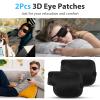 Tyqour 2pcs 3D Pirate Medical Eye Patches for Adults Kids Left Eyes, Adjustable Eyepatch for Adults Medical Eye Patch, Eye Patch for Lazy Eye(Black, Left Eyes) view 2